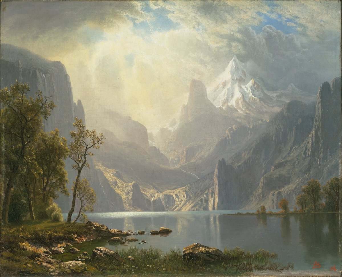 arealmofwonder's tweet photo. “Our greatest glory is not in never failing, but in rising up every time we fail.”
   ~ Ralph Waldo Emerson

In the Sierra Nevada (1868)
    🎨 Albert Bierstadt https://t.co/xbK91tcLm1