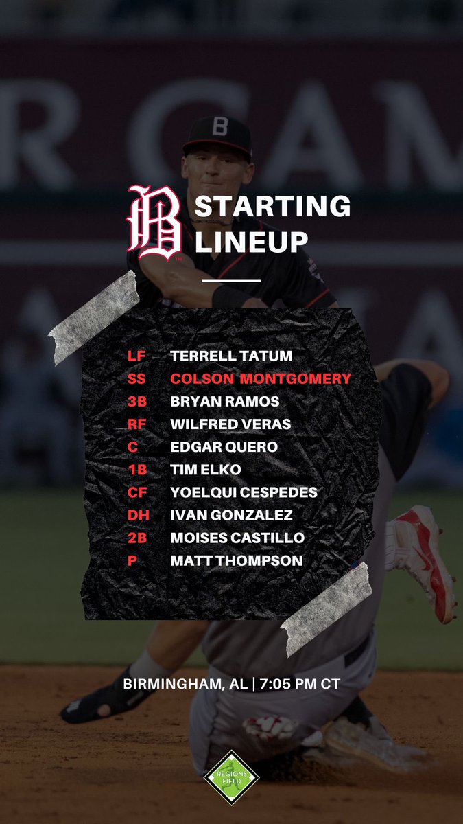 Game 4 👀

⏰ 7:05 PM CST
🏙️ Birmingham, AL
🎥 <a href="/DIFPBham/">Down In Front Productions</a> 
📺 Bally Live, MiLB First Pitch, or MiLB.TV
📻 100.5 WJQX
📸 <a href="/SouthernIntrig1/">Southern Intrigue Photography</a> 

#bhambarons