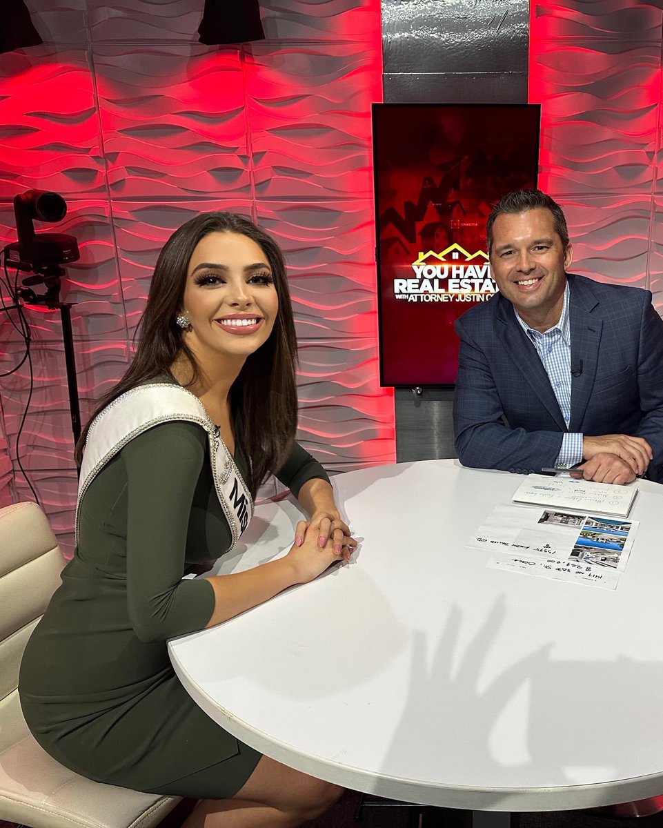 I am so honored I had the opportunity to be on 'You Have Real Estate' with Attorney Justin Clark on News 6! @AttyJustinClark knows everything about EVERYTHING, and along with @makailanichols1 (his partner in crime), I was laughing out loud on set! 😂 #realestate  #missflorida