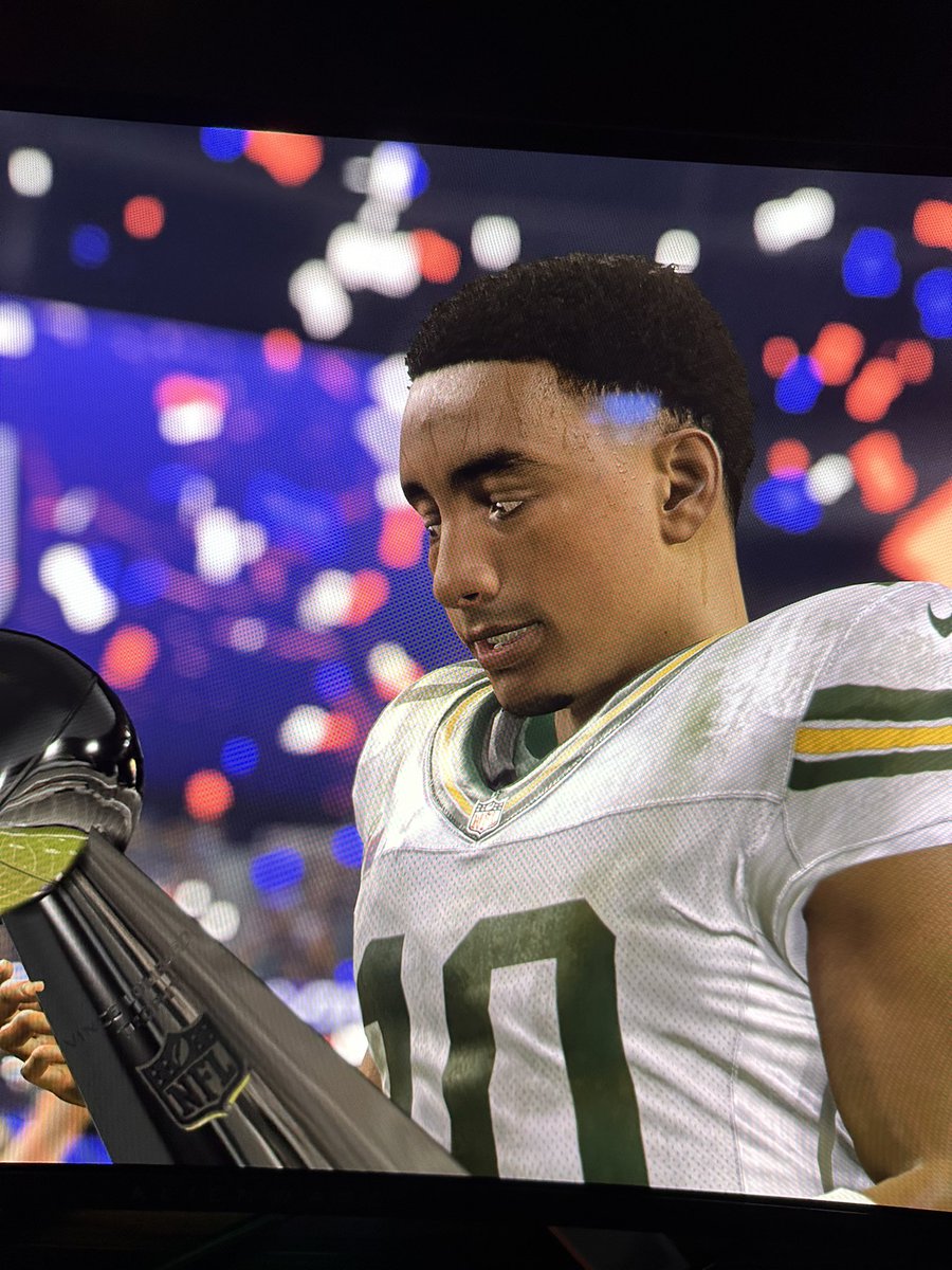 rhyanlotto's tweet photo. @IKE_Packers @packers I still won the Super Bowl in my franchise today. https://t.co/kEcq1tFABv