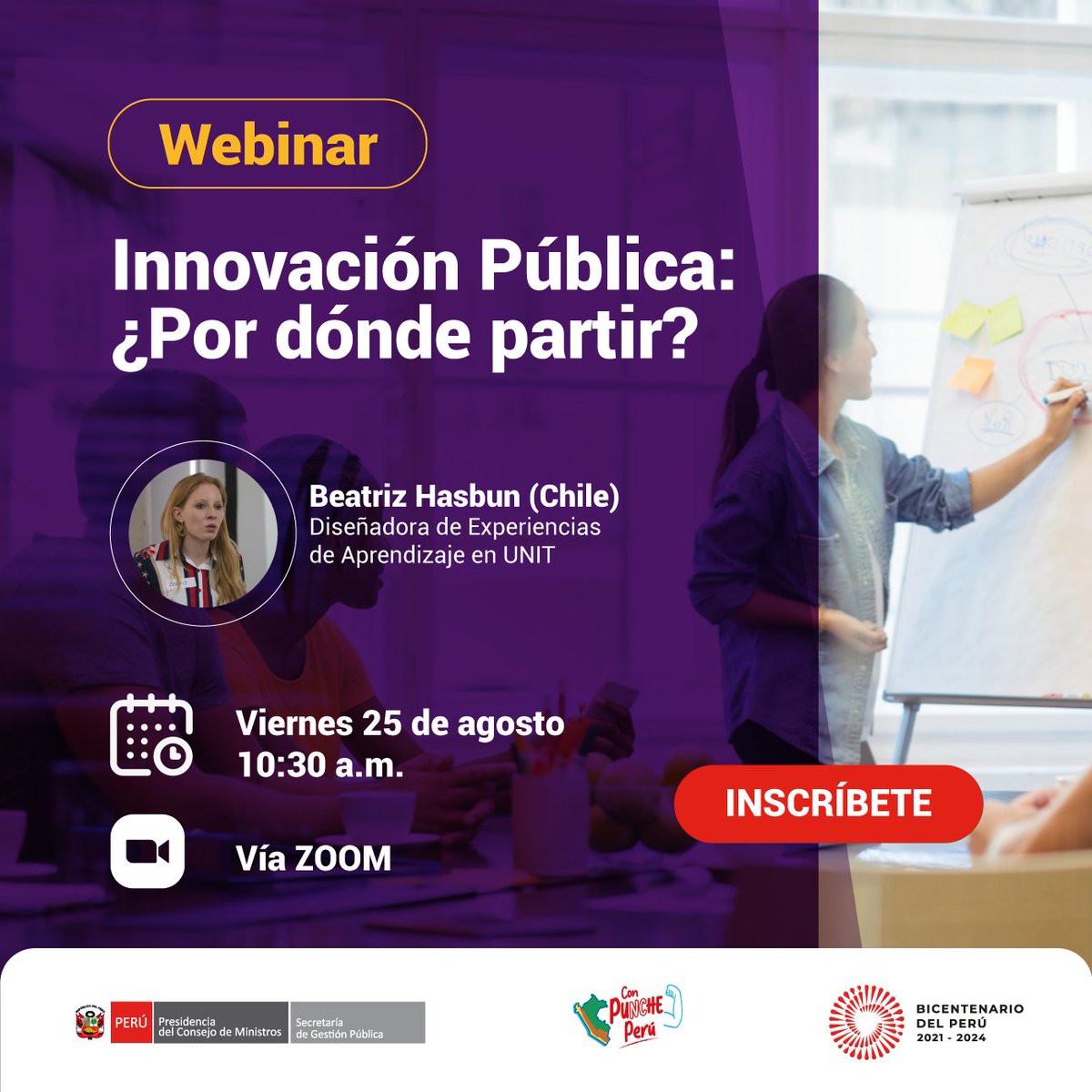 SGP_PCM's tweet image. En el webinar nos acompañará Beatriz Hasbun (Chile), Diseñadora de Experiencias de Aprendizaje en UNIT.🗓️ Viernes 25 de agosto🕜 10:30 A.M.💻 Vía Zoom

Para participar, solo debes registrarte en 👇🏽forms.office.com/r/1nCHvD41LF