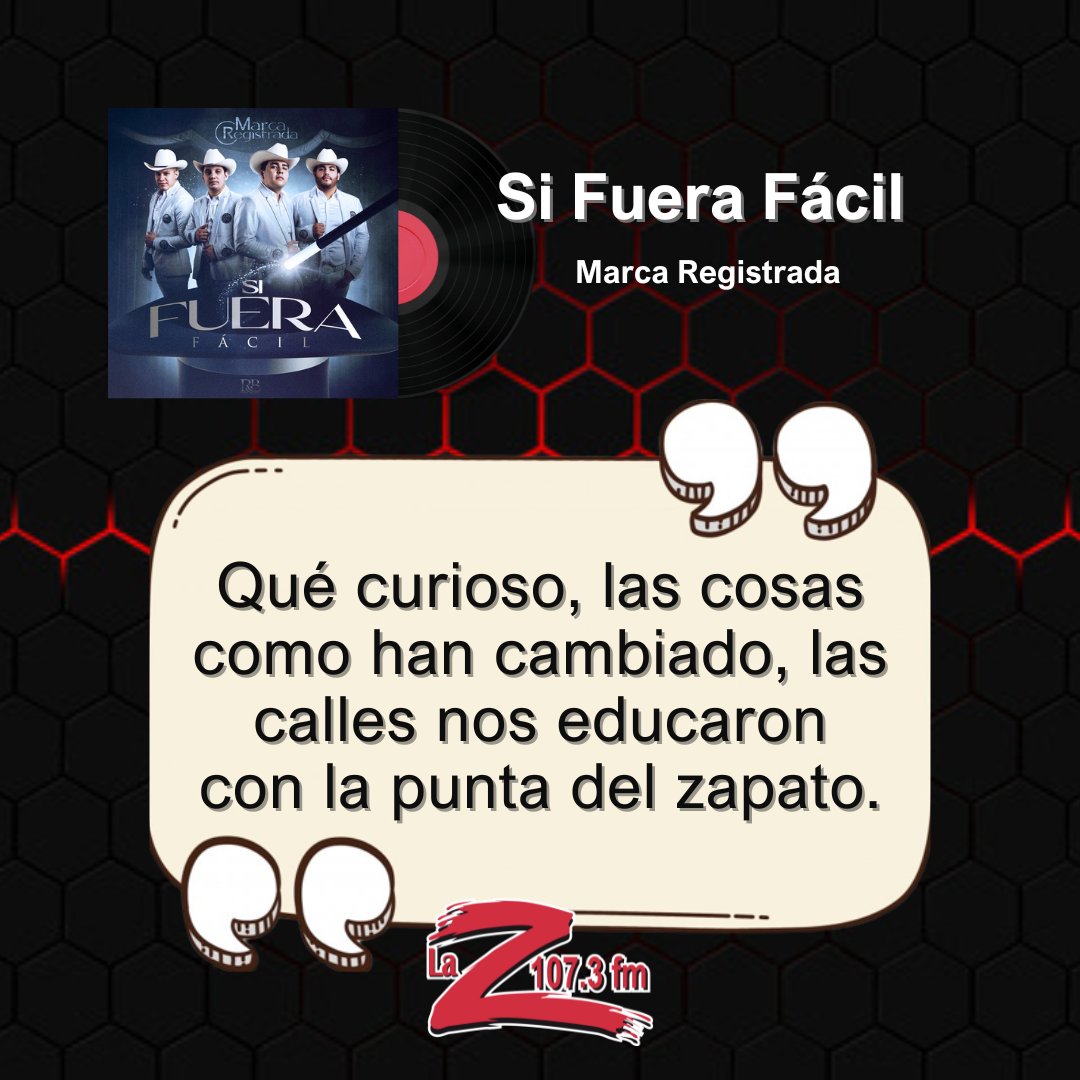 laz1073fm's tweet image. #Zcanción #MarcaRegistrada #SiFueraFácil