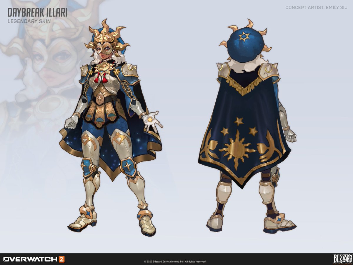 emirriart's tweet image. Daybreak Illari Skin for season 6! #Overwatch2