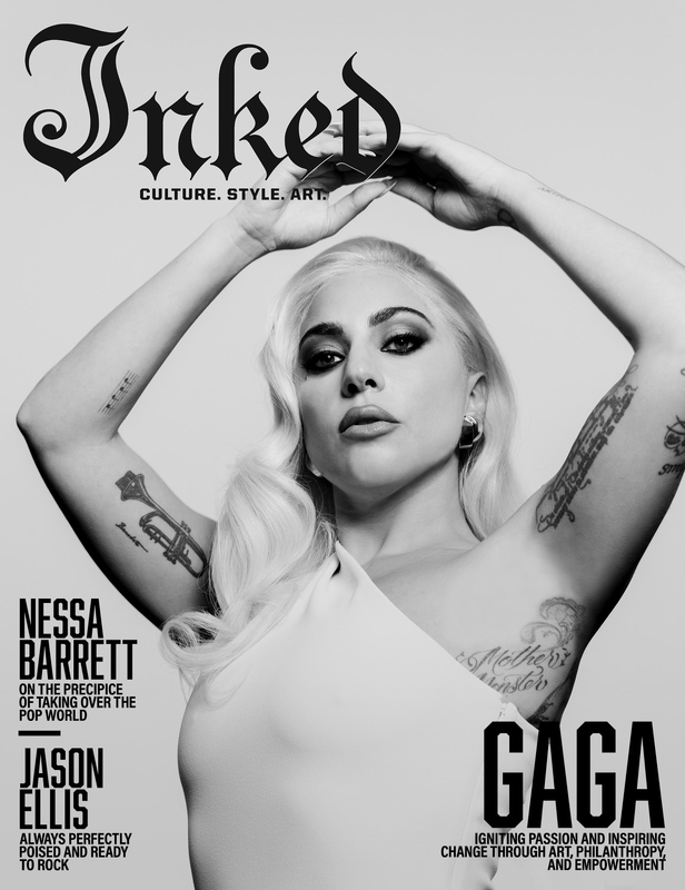 Iconicaba's tweet image. 🎤🖋️ ¡Lady Gaga deslumbra en la portada de Inked Magazine! La revista presenta imágenes inéditas capturadas por Ryan Pfluger en 2021.  🔥📸 #LadyGaga #InkedMagazine