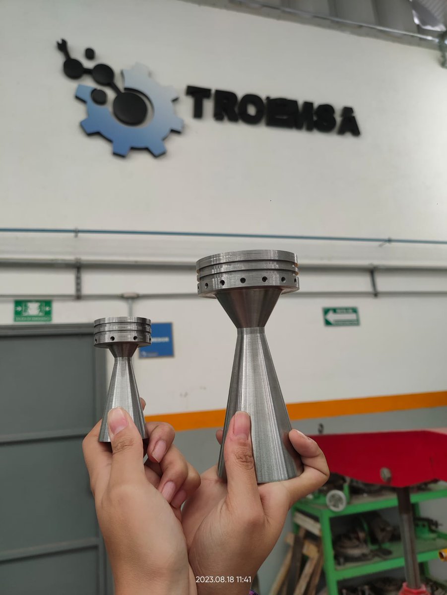 Gracias a Grupo TROEMSA y al Ing. Valdivia por el apoyo en la manufactura de nuestras toberas 😎🇲🇽🚀....