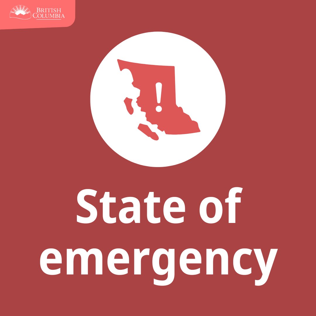 BC's declared a provincial state of emergency in response to extreme, fast-moving wildfire activity. Please don't travel to the central Interior and southeastern BC for non-essential reasons. If you must travel, be alert to rapidly changing situations <a href="/EmergencyInfoBC/">Emergency Info BC</a> &amp; <a href="/DriveBC/">DriveBC</a>