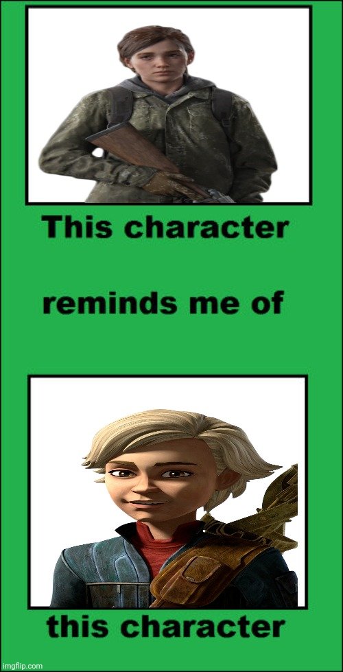 HandiUnit101's tweet image. Am I the only one seeing the similarities between these two?
1. They are both young female characters
2. They are both defective in a way 
3. They are both wanted by a bigger threat 
4. They both have a father-like figure keeping them safe
#StarWars #TheBadBatch #TheLastOfUs