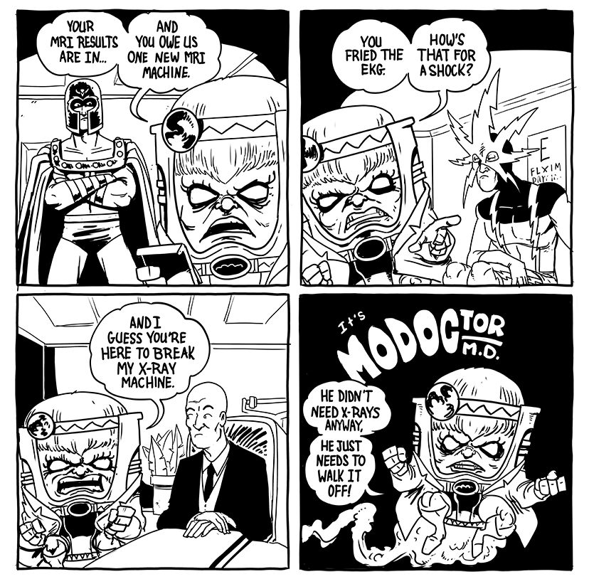 bryankellydraws's tweet photo. In the office today we have Magneto, Electro, and Professor X.
#modoctor #modok #MODOCtor #magneto #electro #professorX https://t.co/l7U4qXN2Sw