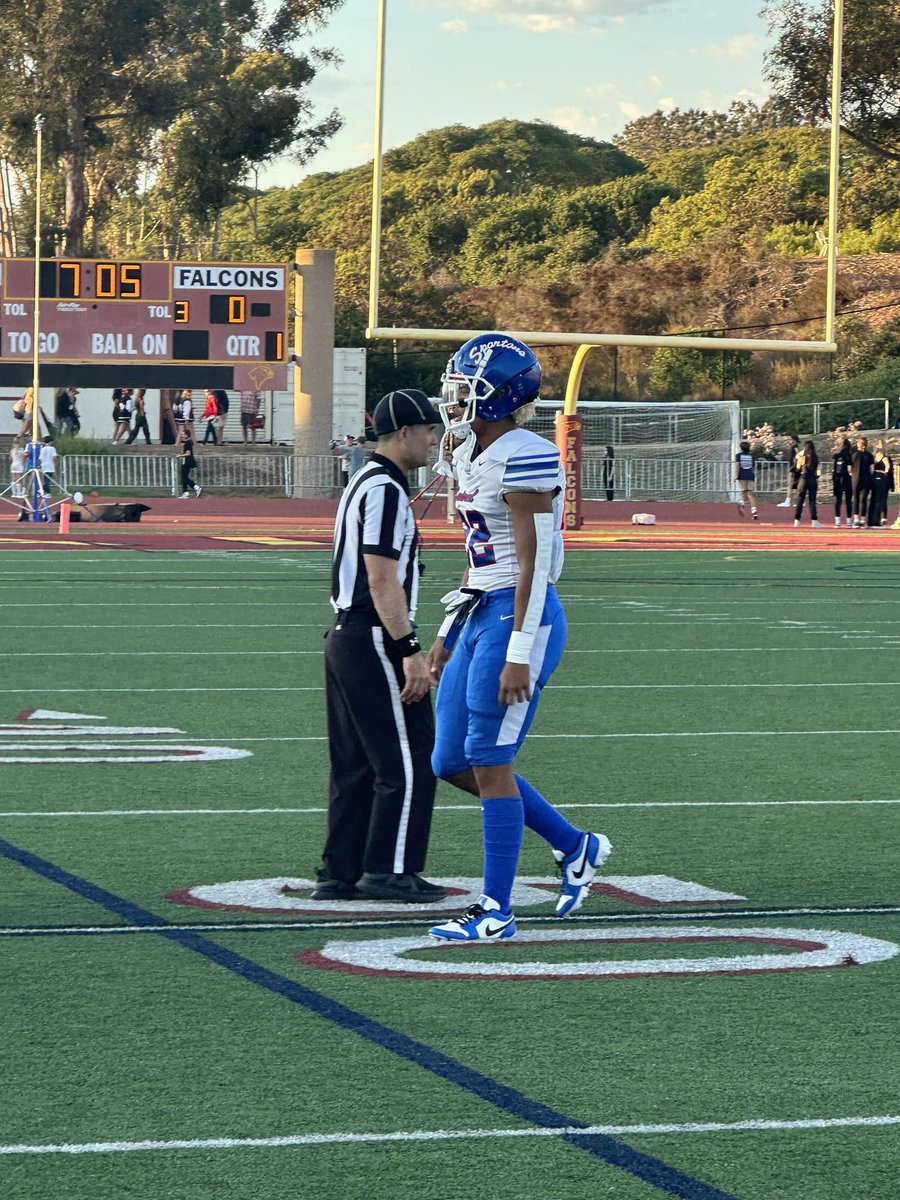 Getting my first look at Central (El Centro) junior edge rusher Jared Martin who picked up offers from USC, Penn State and many others following his 15 sacks last season.