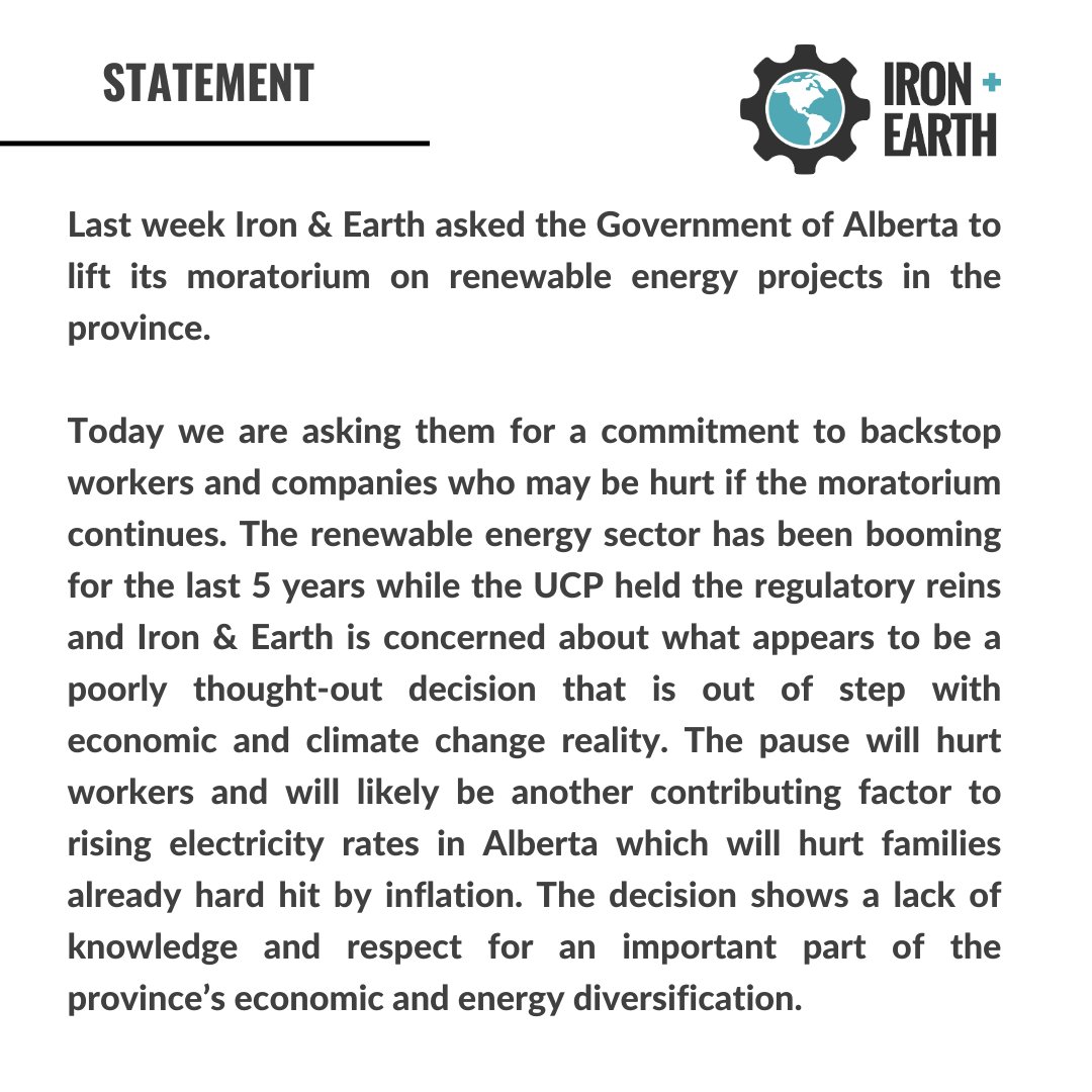 Since 2019, almost $5 billion has been invested in renewable energy projects in Alberta, generating enough electricity to power more than a million homes.
So why is the Government of Alberta putting a hold on new project approvals? The #ABPoli answers have so far been muddled.