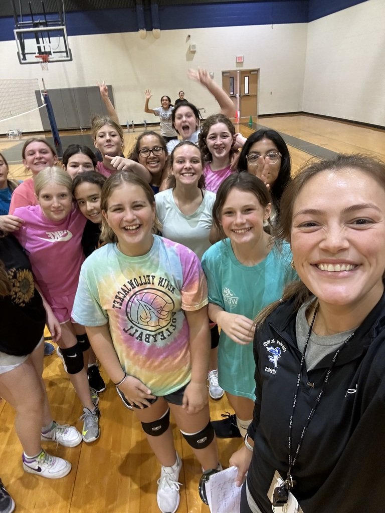 FairviewJH's tweet image. First week of practice down for 7th grade volleyball team!