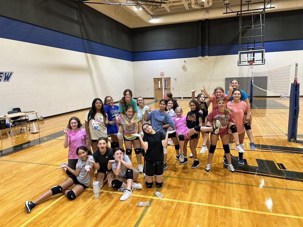 FairviewJH's tweet image. First week of practice down for 7th grade volleyball team!