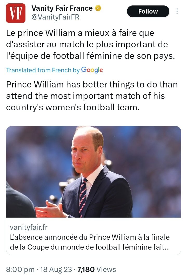 Mu_Ri_Elle's tweet photo. France has entered the chat 😅

#LazyPrinceWilliam 
#SexistPrinceWilliam
#UselessPrinceWilliam https://t.co/F7aIzbGPYW