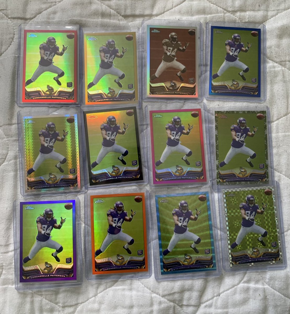 CaracoCards (@caracocards) on Twitter photo Been a while since my last post about this..
Have the entire Cordarrelle Patterson 2013 Topps Chrome Rainbow outside of the 1/1 SuperFractor for the last 9 or so years. (Have the Auto Rainbow as well, outside of the 1/1)
If anyone helps track down this card I will pay a Been a while since my last post about this..
Have the entire Cordarrelle Patterson 2013 Topps Chrome Rainbow outside of the 1/1 SuperFractor for the last 9 or so years. (Have the Auto Rainbow as well, outside of the 1/1)
If anyone helps track down this card I will pay a