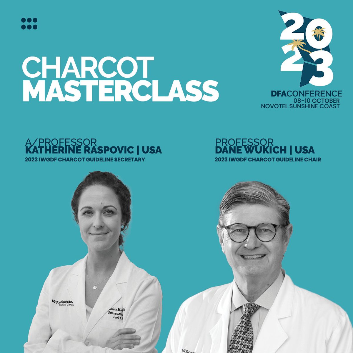 With just 7 weeks to go - we’re excited to announce the special Charcot Masterclass at DFA2023 featuring both the Chair and Secretary from the first ever IWGDF Charcot Guideline. This is a special opportunity   not to be missed! Learn more tinyurl.com/ys5mjcxk