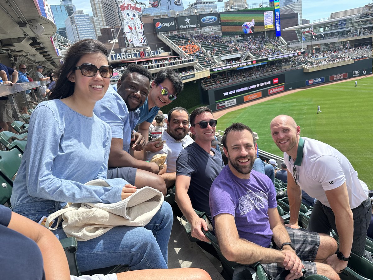 You learn a lot during fellowship but sometimes its good to just take the afternoon off and watch some baseball with your friends! Thank you for organizing this @rcogswell_umn @rhythmkeys and the rest of the program leadership!