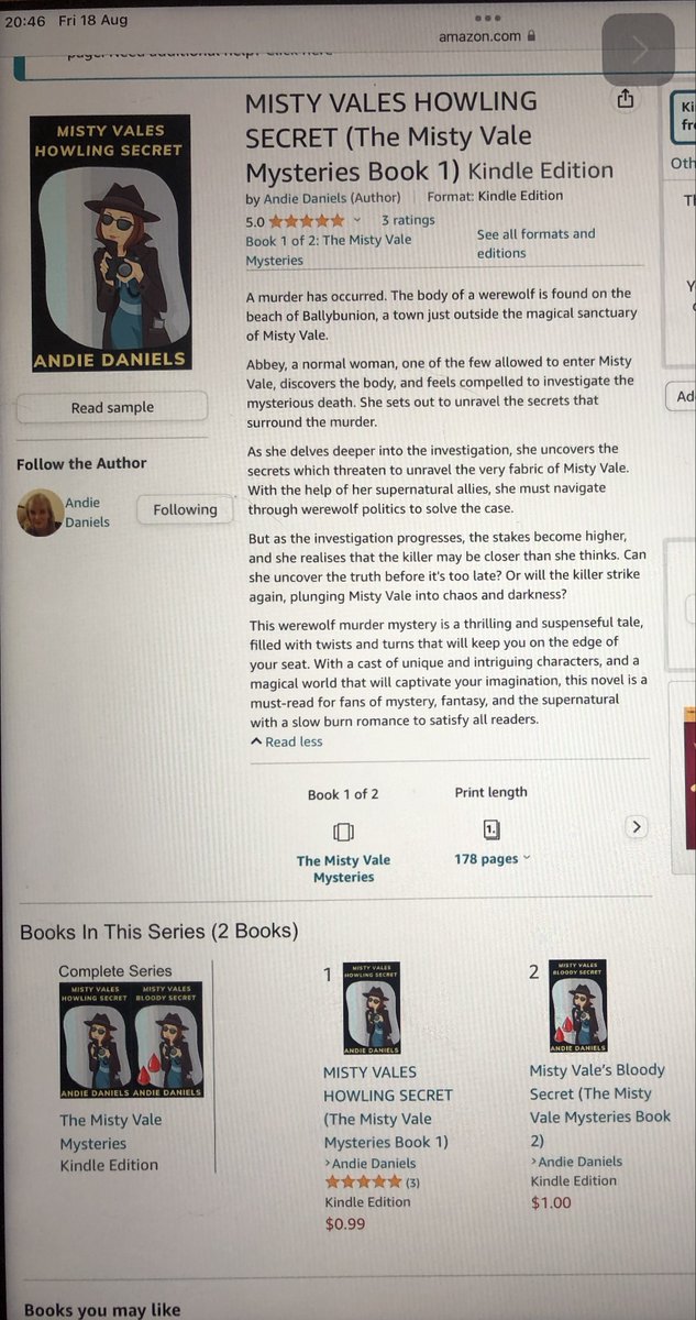 Authormistyvale's tweet photo. https://t.co/Hz2GPK8EVa
The  Misty Vale Mysteries. Buy  book  1  for  99c  to  read now  and  preorder book  2  for  99c  on  kindle.
#cozymystery #cozymysteryreads #cozymysteries #bookbloggers #kindle #kindle99c #BookRecommendations #readingforpleasure https://t.co/Jsx5TP7Utd