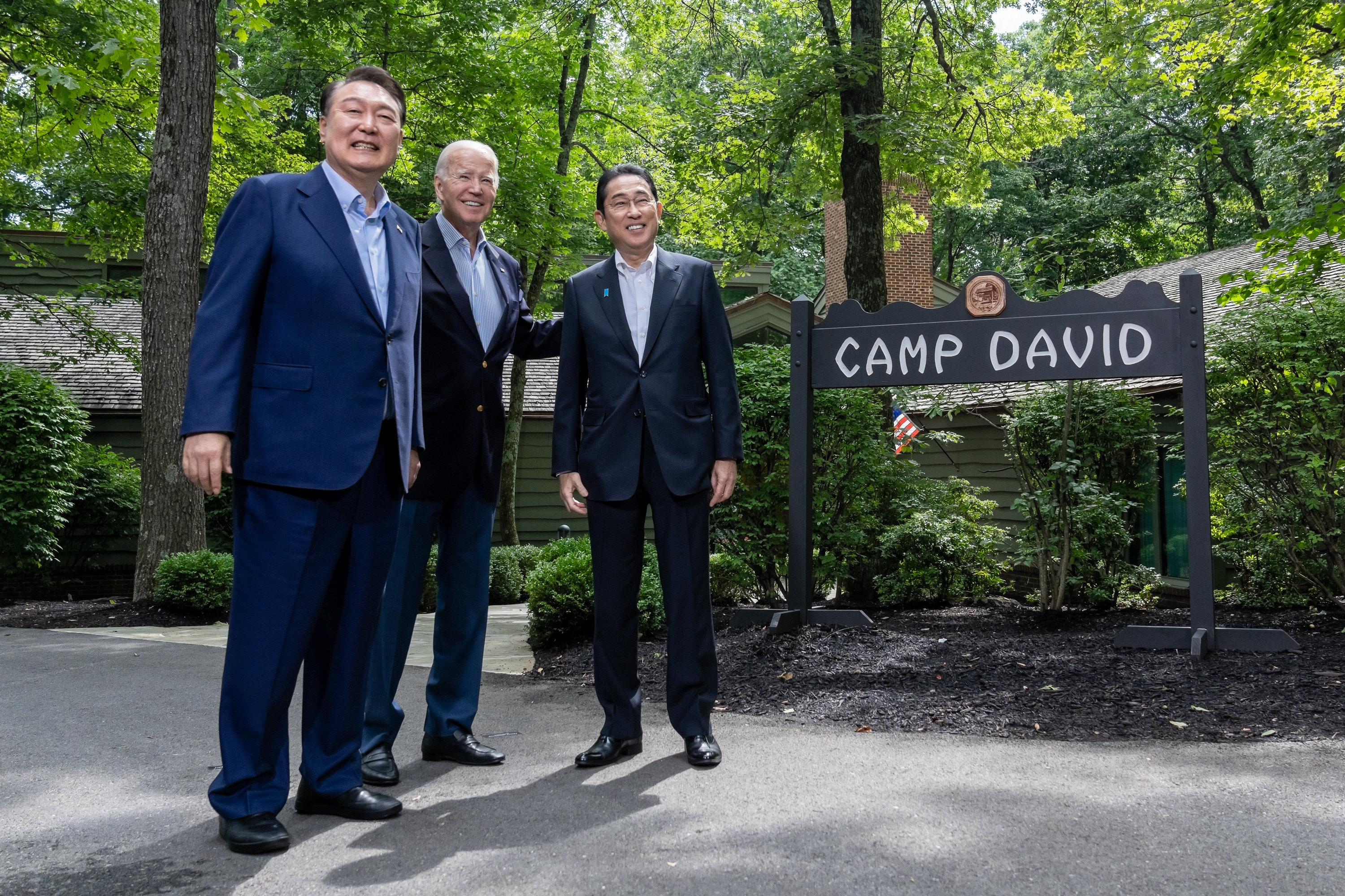 President Biden, President Yoon, and Prime Minister Kishida.