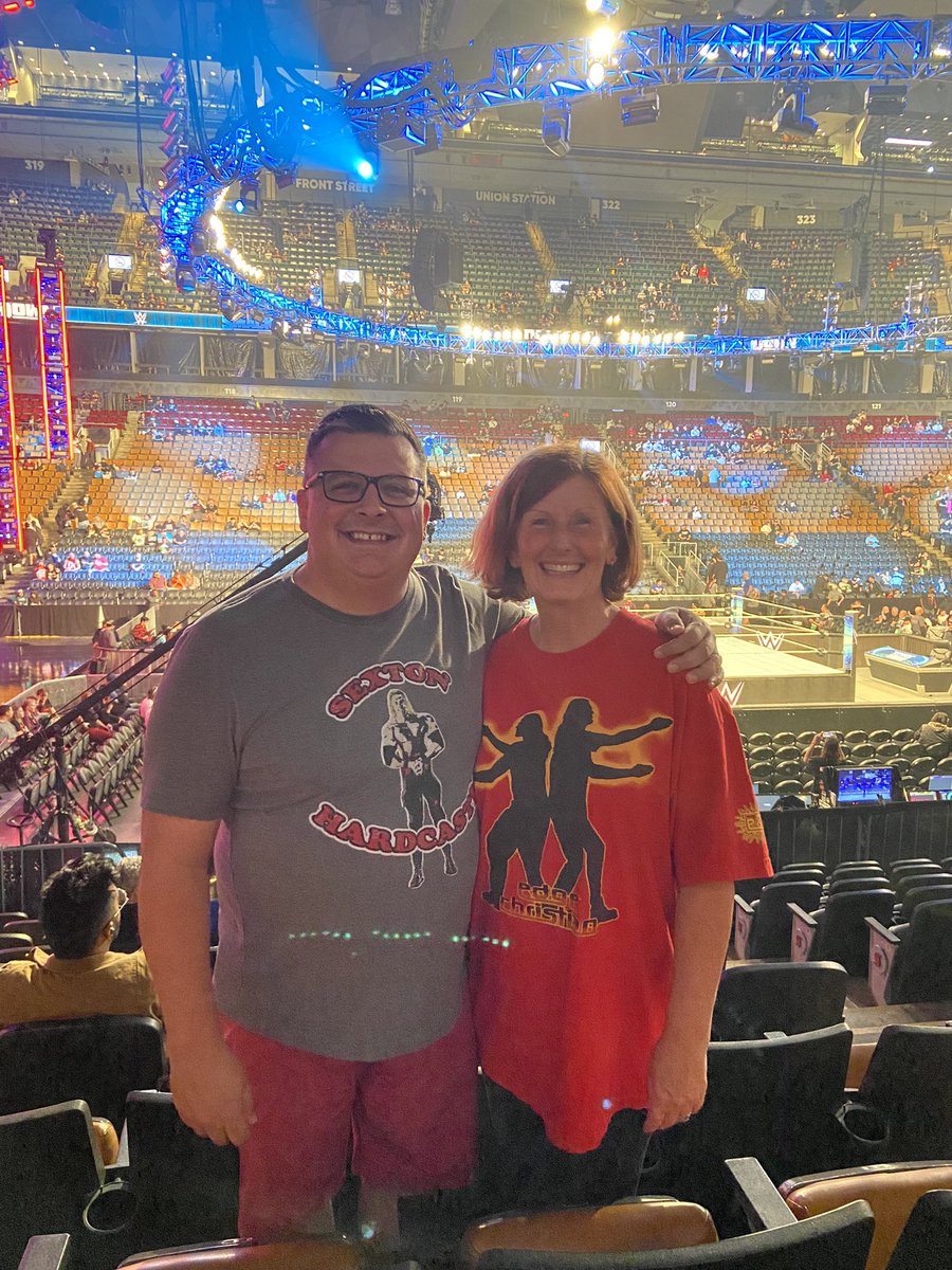 seanfurfaro's tweet photo. It’s been 25 years following the journey of @EdgeRatedR, so I had to be here in Toronto to say goodbye together.
Thanks to my unbelievable wife for connecting to Adam’s unforgettable story.
You, my love, totally reek of awesomeness. 🤘🏻
#edge #wwe #25yearsofedge #smackdown https://t.co/zi8AfZPAPz