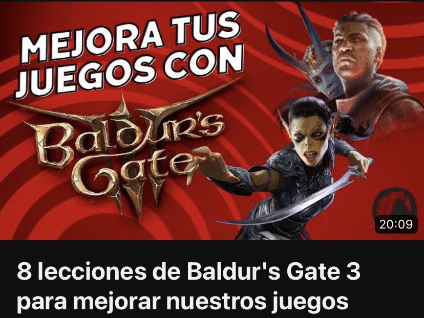 8 lecciones de #BaldursGate3 para mejorar nuestros juegos
youtu.be/RkPTfrAOqbM