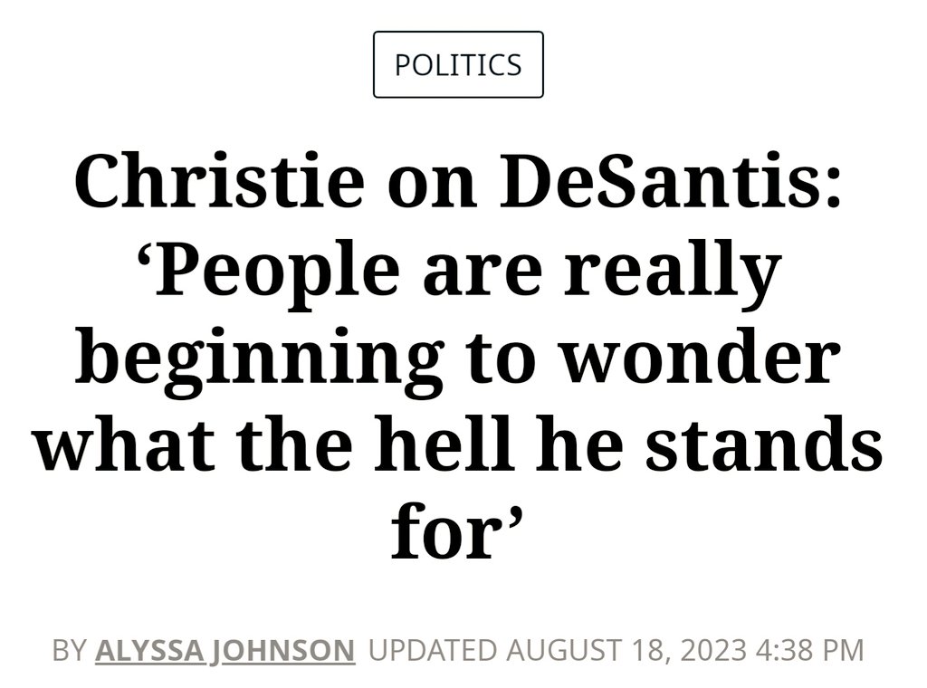 miguelifornia's tweet photo. Chris Christie is gonna eat Rick DeSantis alive π€£ #DeeLicious https://t.co/PIxdMdM1l8