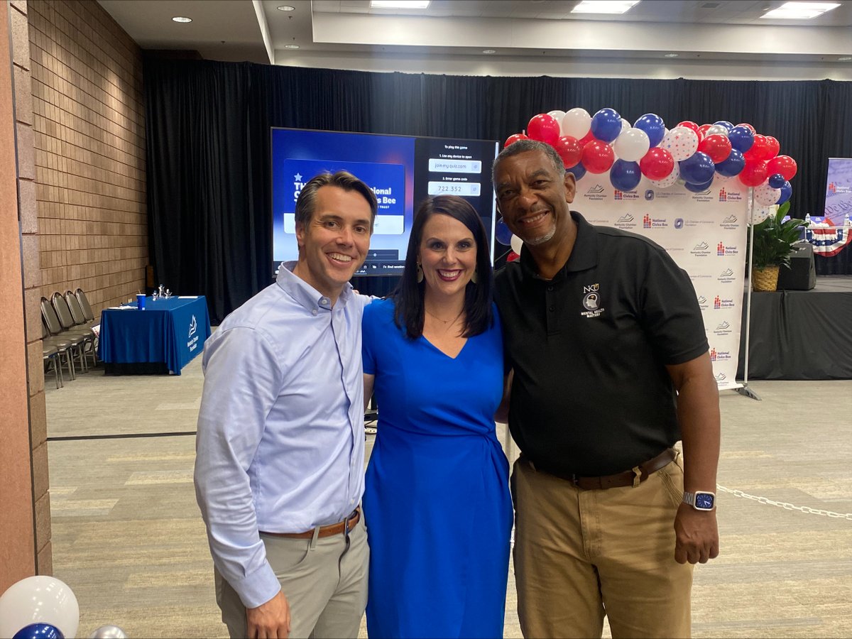 Two loves, mentoring &amp; service to country/state, made it a wonderful afternoon as I served as judge for the National Civics Bee.  Thanks to the <a href="/KyChamber/">Kentucky Chamber</a> for facilitating this event which serves as a great platform for instilling community responsibility in middle schoolers.