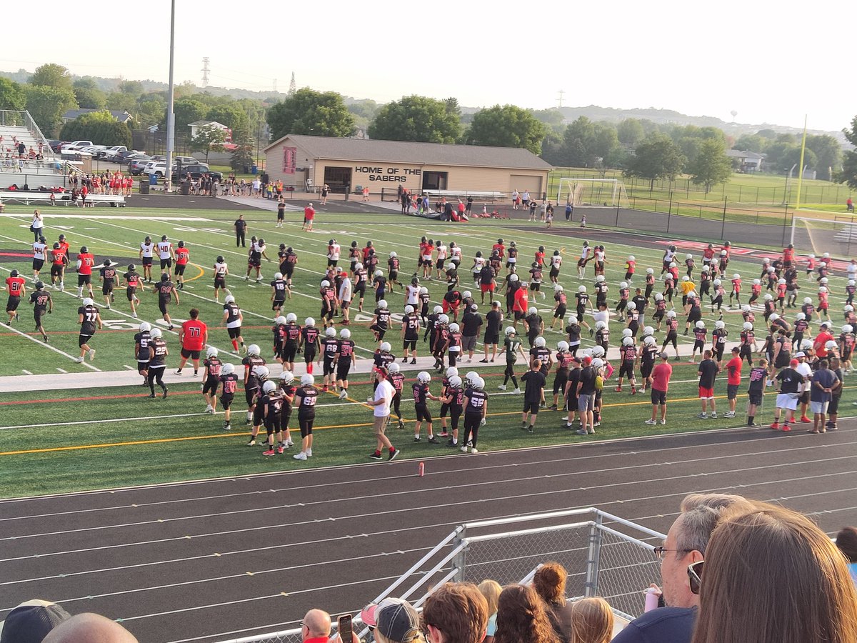 #sabernation Football pep rally tonight. #shakopeefootball