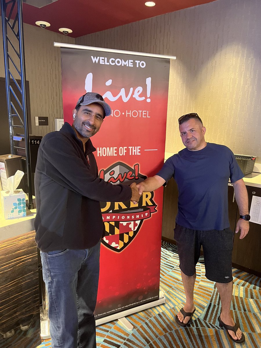 AlanGendelman's tweet photo. Congrats to the latest satellite winners Dinesh and Ross @LivePokerRoom who got into the $5300 Main Event for just $600! 

Two more sattys tonight at 8:15pm and tomorrow at 9:15am both with 1 seat guaranteed now https://t.co/AIpEMsCNrJ
