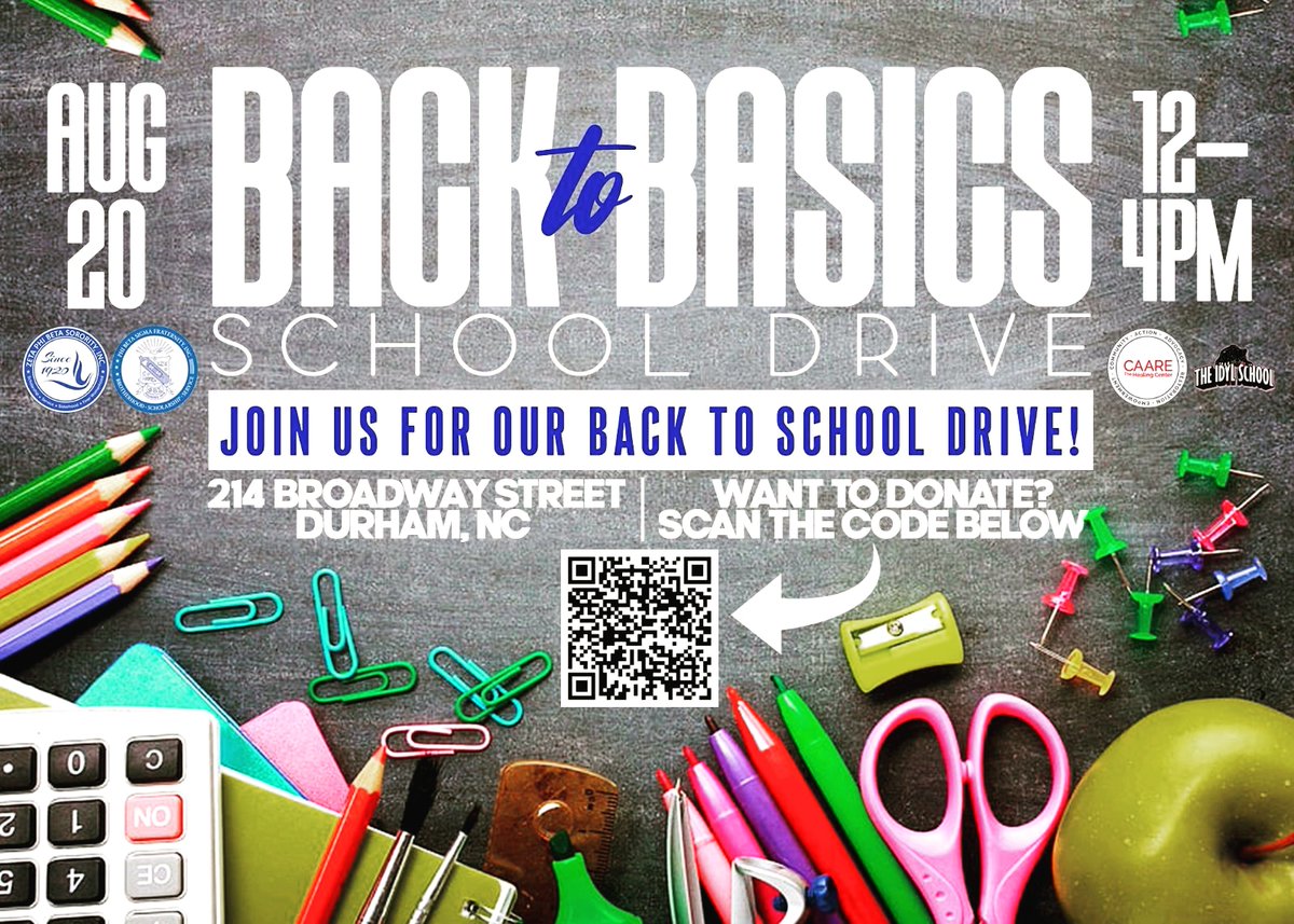 Support the <a href="/BullCitySigmas/">Bull City Sigmas</a> and our #BackToBasics School Drive this Sunday (8/20) in #DurhamNC 

#CultureForService
#ServiceForHumanity