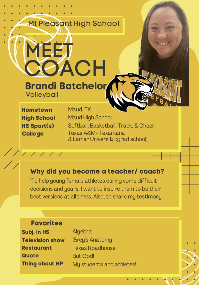 Meet the Coaches- Part 1
Freshman Coach- Brandi Batchelor