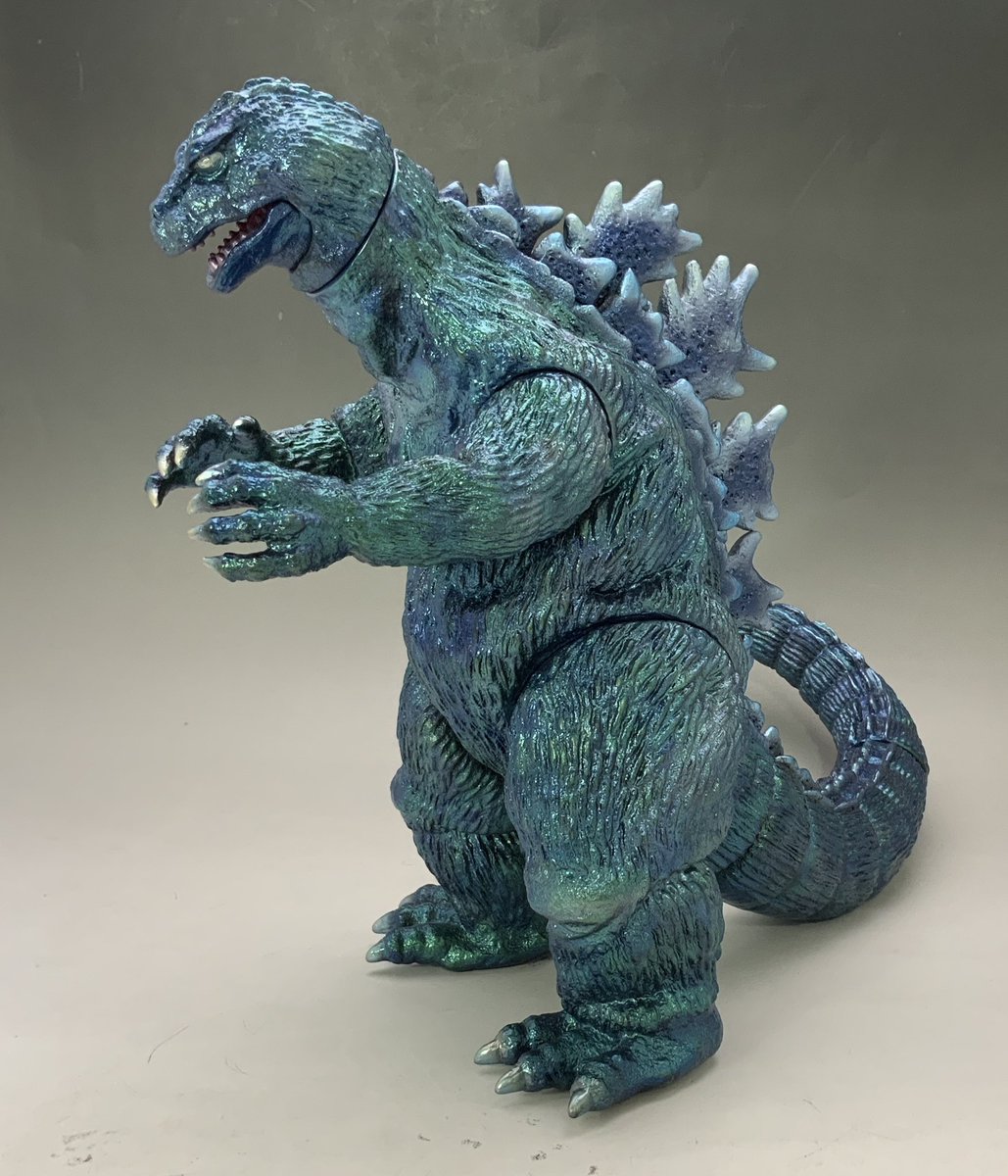 #キンゴジ 
#Godzilla 
#ハマハヤオ 
#HayaoHama 
#メタポラ塗装
#ソフビ 
#SoftVinyl