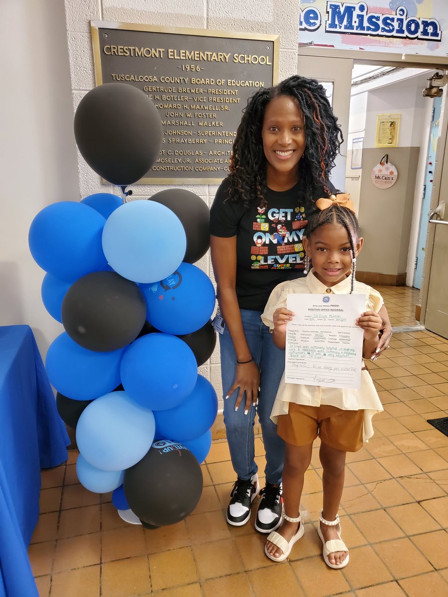 Kinder Leader Alert ⚠️ 💙 This student received a positive office referral within the first few days of school. @CrestmontTeam @UA_WholeChild #wildcatpride #LevelUp
