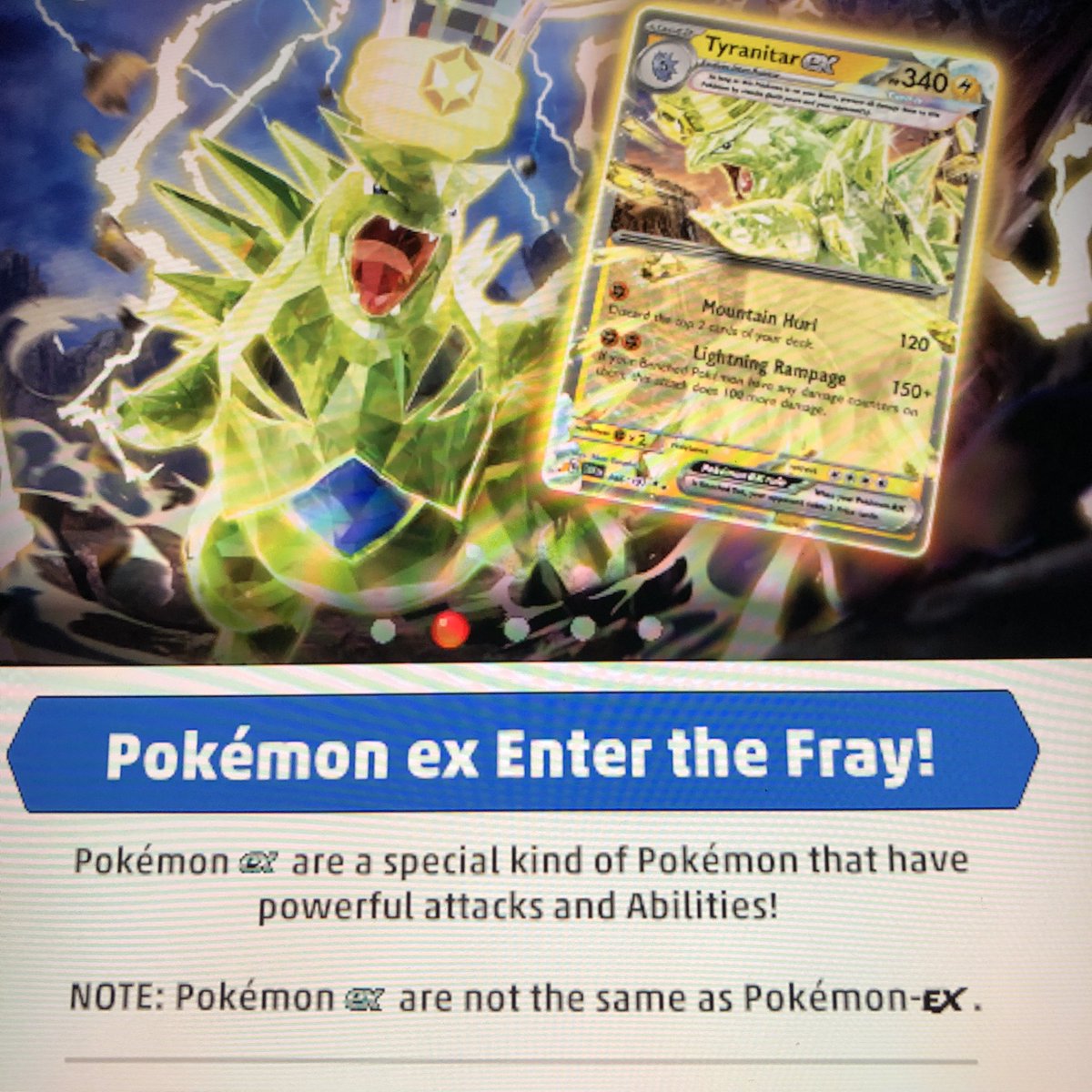 SerperiorOne's tweet image. I haven’t opened up my #PokemonTCGO app in awhile. I saw this notice and it’s so confusing. Why use ex and EX? I feel like different acronyms should have been used. That’s going to be confusing.