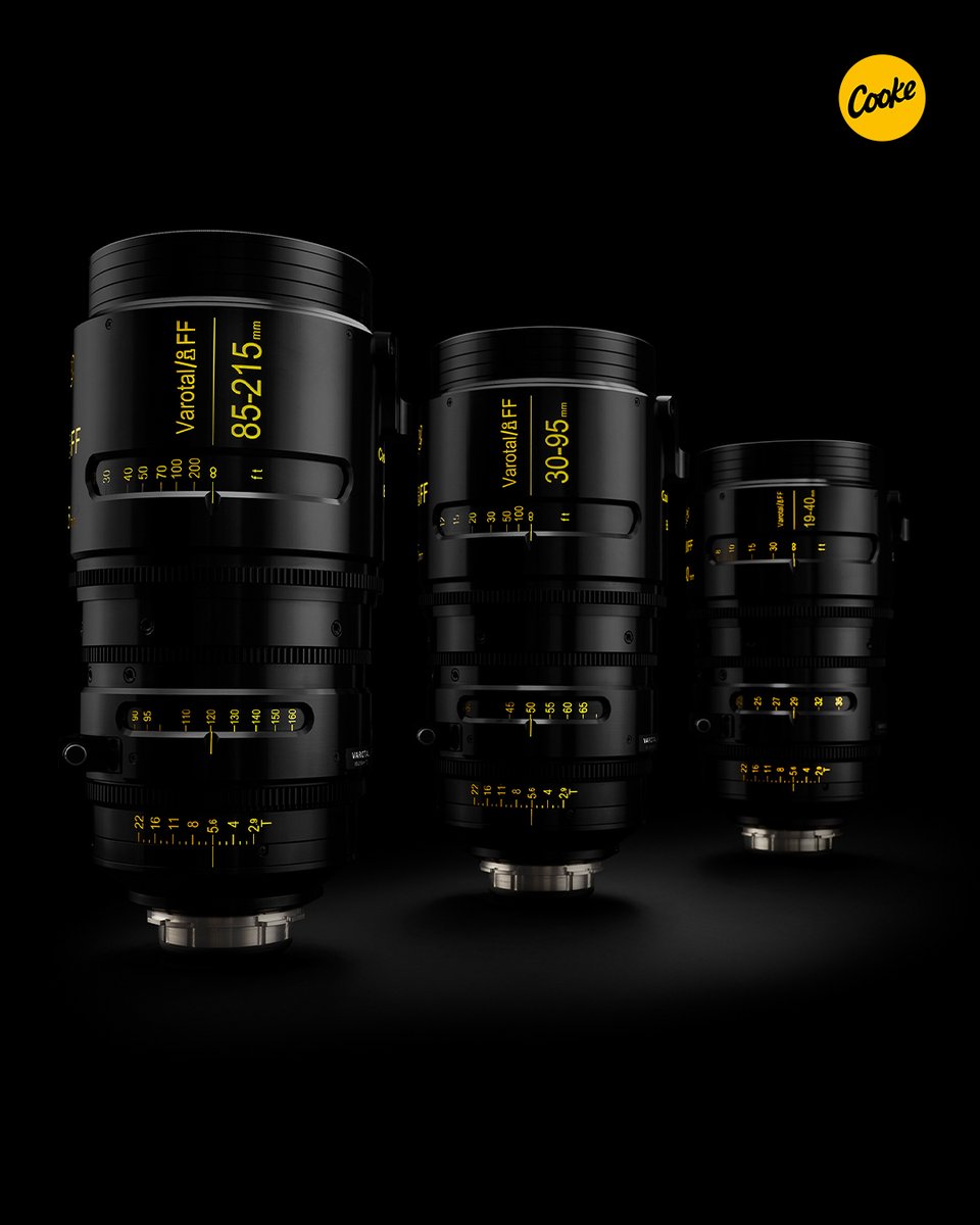 The Cooke Varotal/i FF full frame zoom lenses deliver almost total absence of breathing, chromatic aberration & distortion. Matched to the S7/i FF & S8/i FF primes at T2.8, Varotal lenses produce the classical skin tones that characterize The Cooke Look #Cooke #CookeLook #Varotal