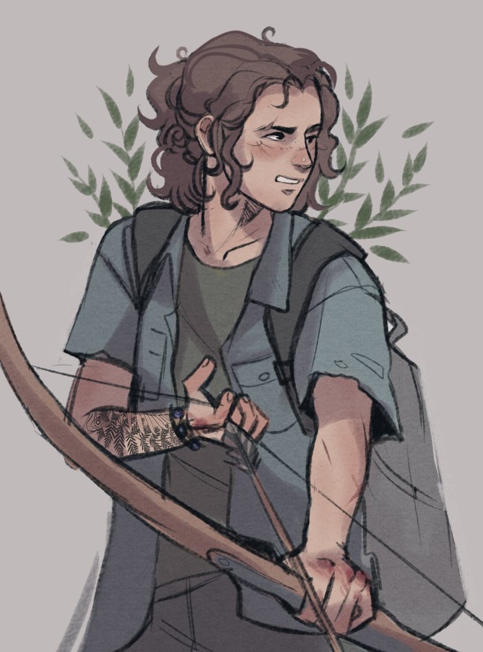 a little sketch of bella as ellie in part two #tlou #TheLastOfUs #TLOUHBO