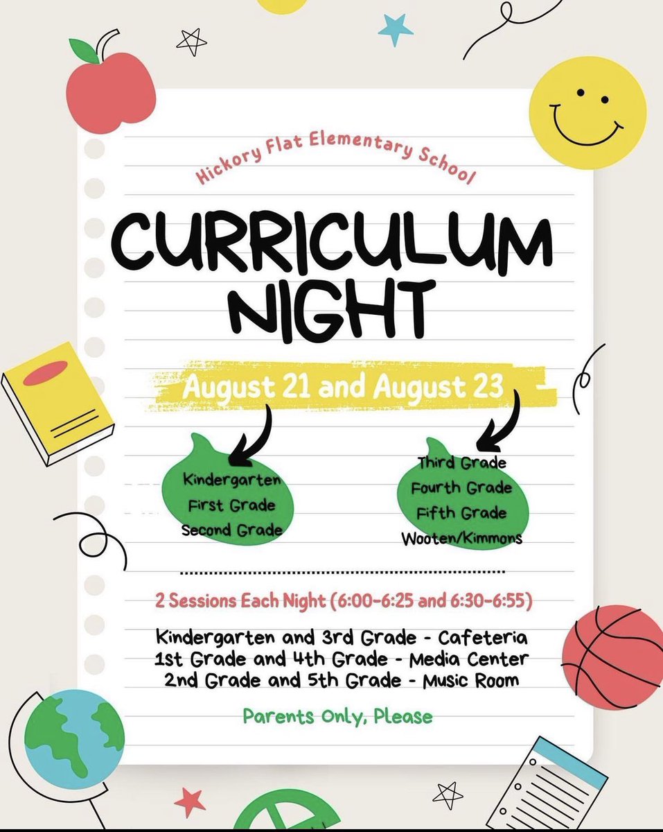 Hope to see you next week! Come learn all about the awesome things happening in your child’s classroom this year!