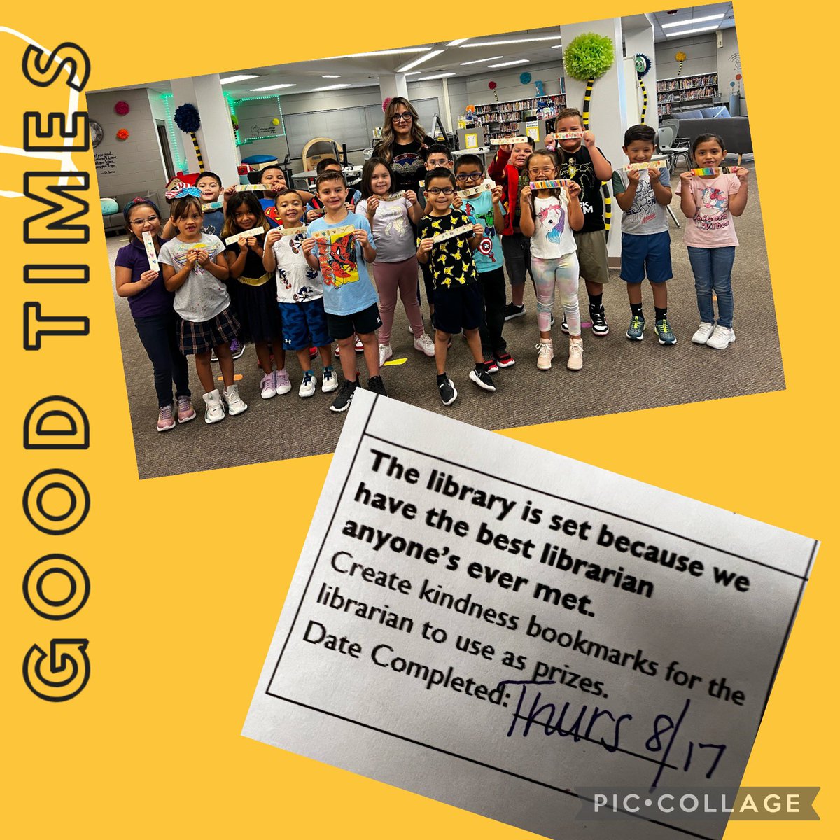 Another kindness challenge completed 👍 📚📖📔 #TeamSISD #TheMagicIsInUs  @OSheaKeleher_ES