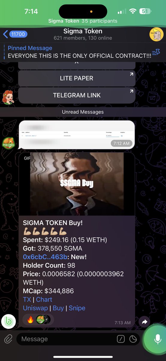 Everyone $SGMA is now live!!!

Only official Contract address 👇

0xbd1efb3643c9f3c679eff55eea332ecd7427ef74
