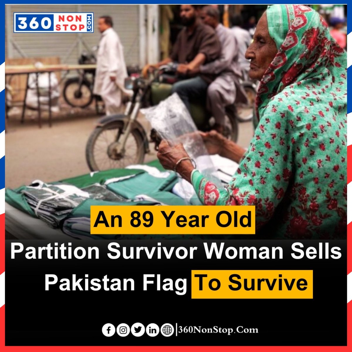 An 89 Year Old Partition Survivor Woman Sells Pakistan Flag To Survive
#PartitionSurvivor #ElderlyWoman #PakistanFlag #Survival #Hardship #Resilience #History #Inspirational #SupportNeeded #StoriesOfStrength #360nonstop