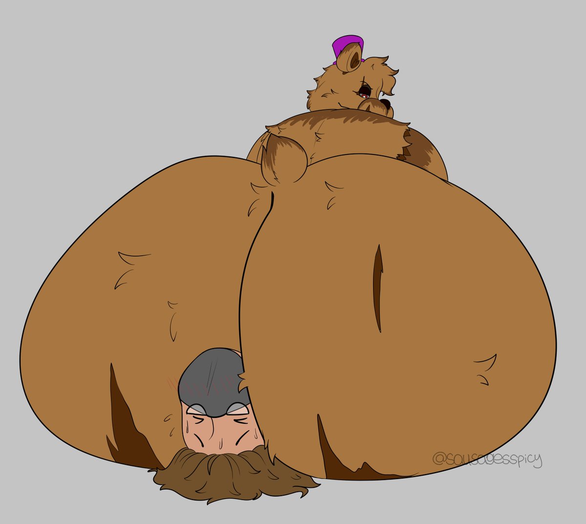 Two character flat color commission for <a href="/NsfwickFetish/">rebranding</a>!