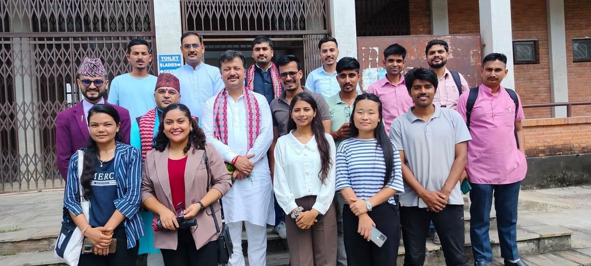 rmshkandel's tweet photo. Interaction and discussion on educational issues with the TU Central Campus Free Student Union and the Karyakarta of Pragyik Vidyarthi Parishad, Nepal has been completed in the presence of @AshishSainram National Organizing Secretary of Akhil Bharatiya Vidyarthi Parishad. https://t.co/z7BbUZJ339