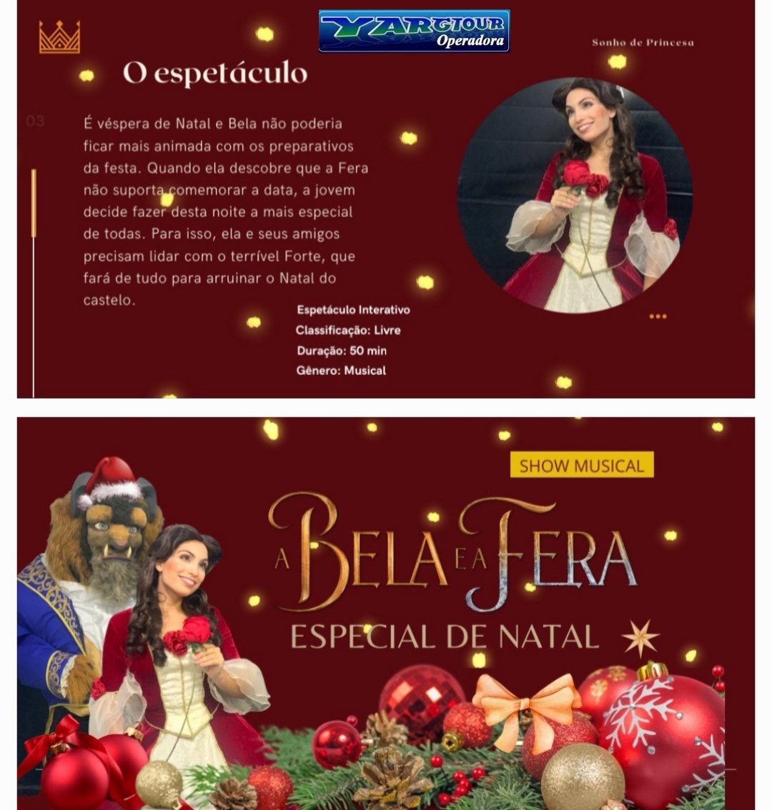 yargtour's tweet photo. A Bela e a Fera Especial de Natal
30/11 às 14h
Teatro Fashion Mall
Zap 21.969753585
#Yargtour https://t.co/AcgdAEyHi8