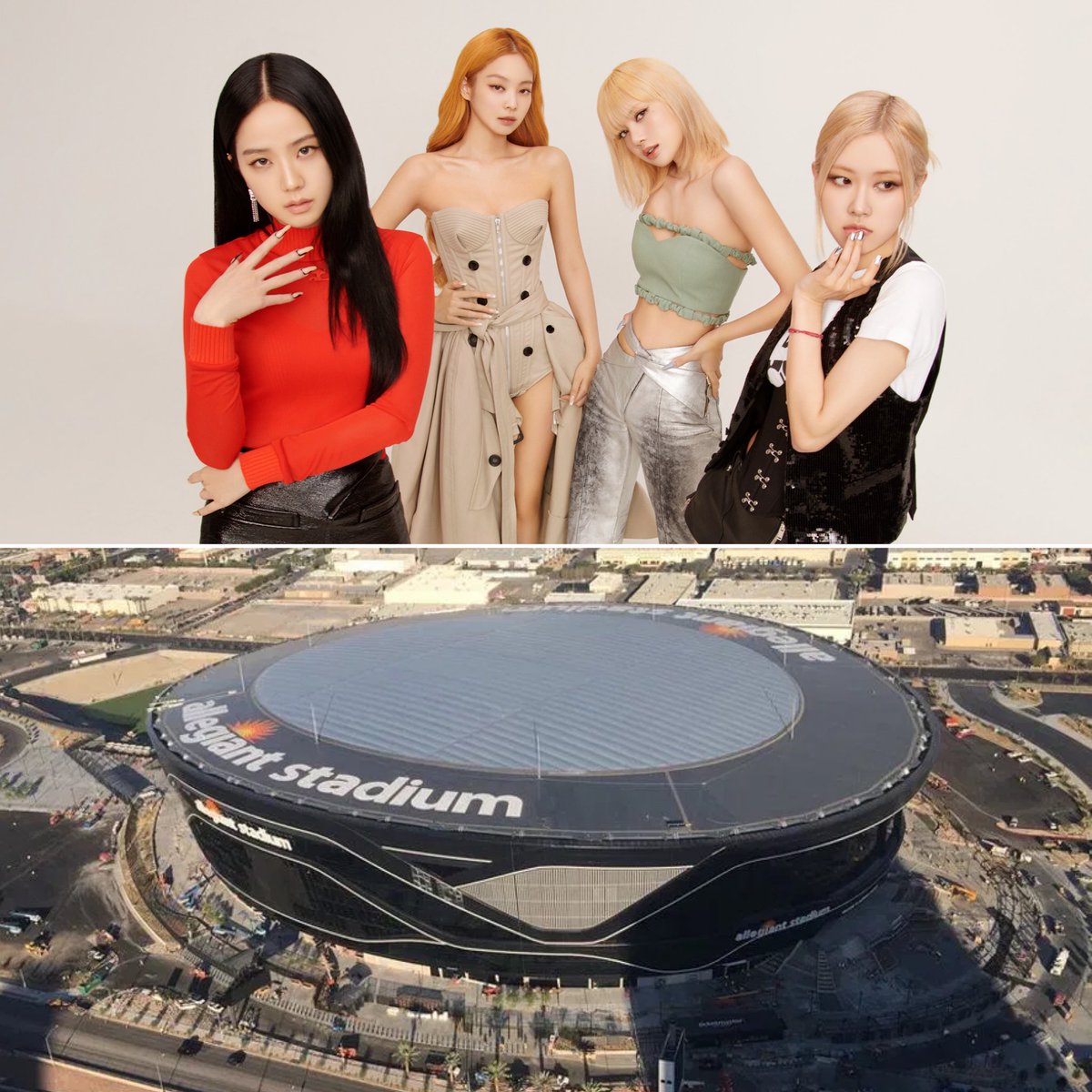 #BLACKPINK becomes the first girl group to sell out Allegiant Stadium in Las Vegas.