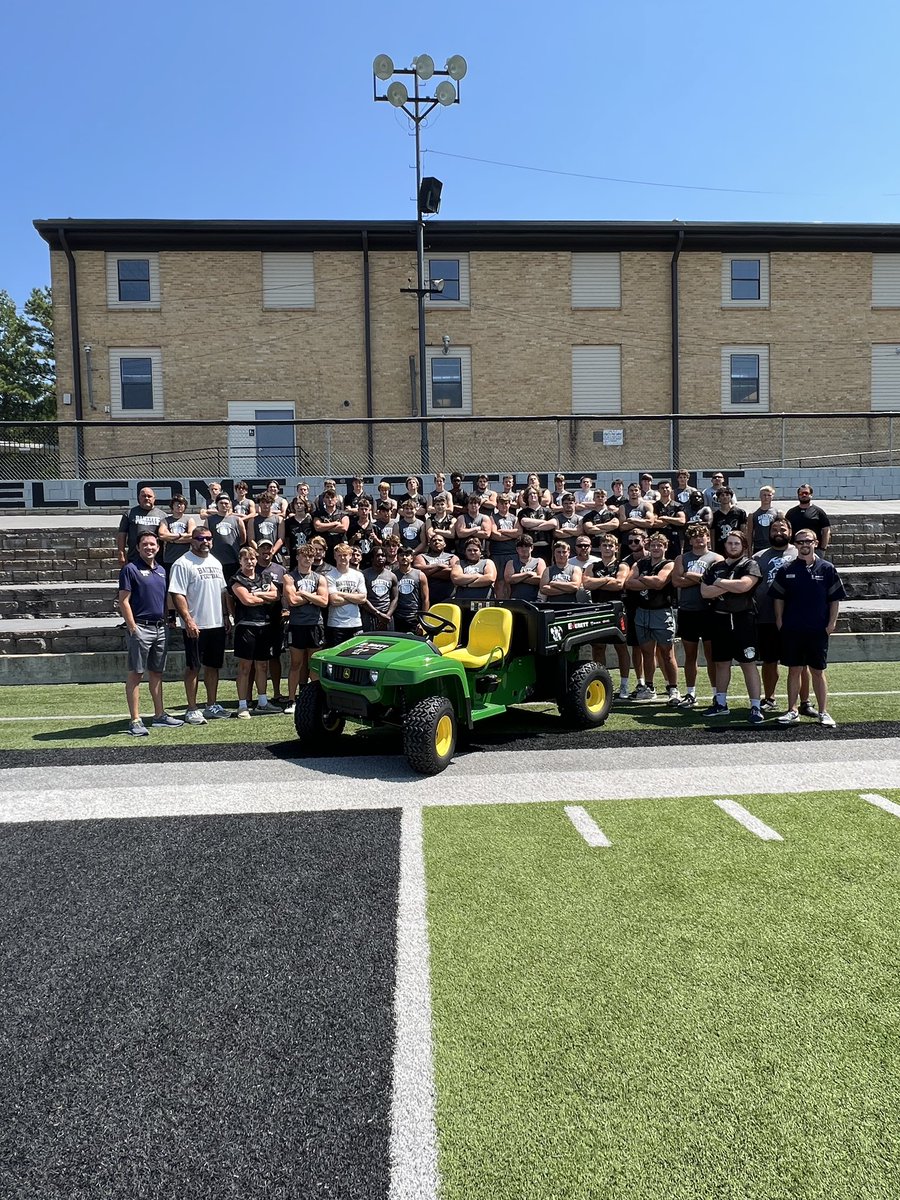 Thank you to @everettbuickgmc for sponsoring a new Gator to help maintain our beautiful turf field! Bauxite Miner Athletics appreciates you for all you do!