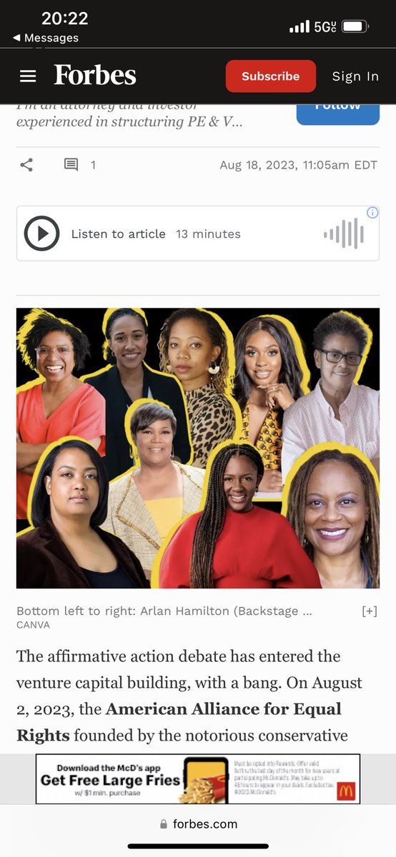 TessaFlippin's tweet photo. Proudly and loudly taking a stand to oppose the “discrimination” lawsuit being brought against @FearlessFund where laws meant to protect us and being weaponized against us. We (70+ VC funds) support you in this fight ✊🏾

https://t.co/H1IRaHp0En https://t.co/uobrRwiEIC