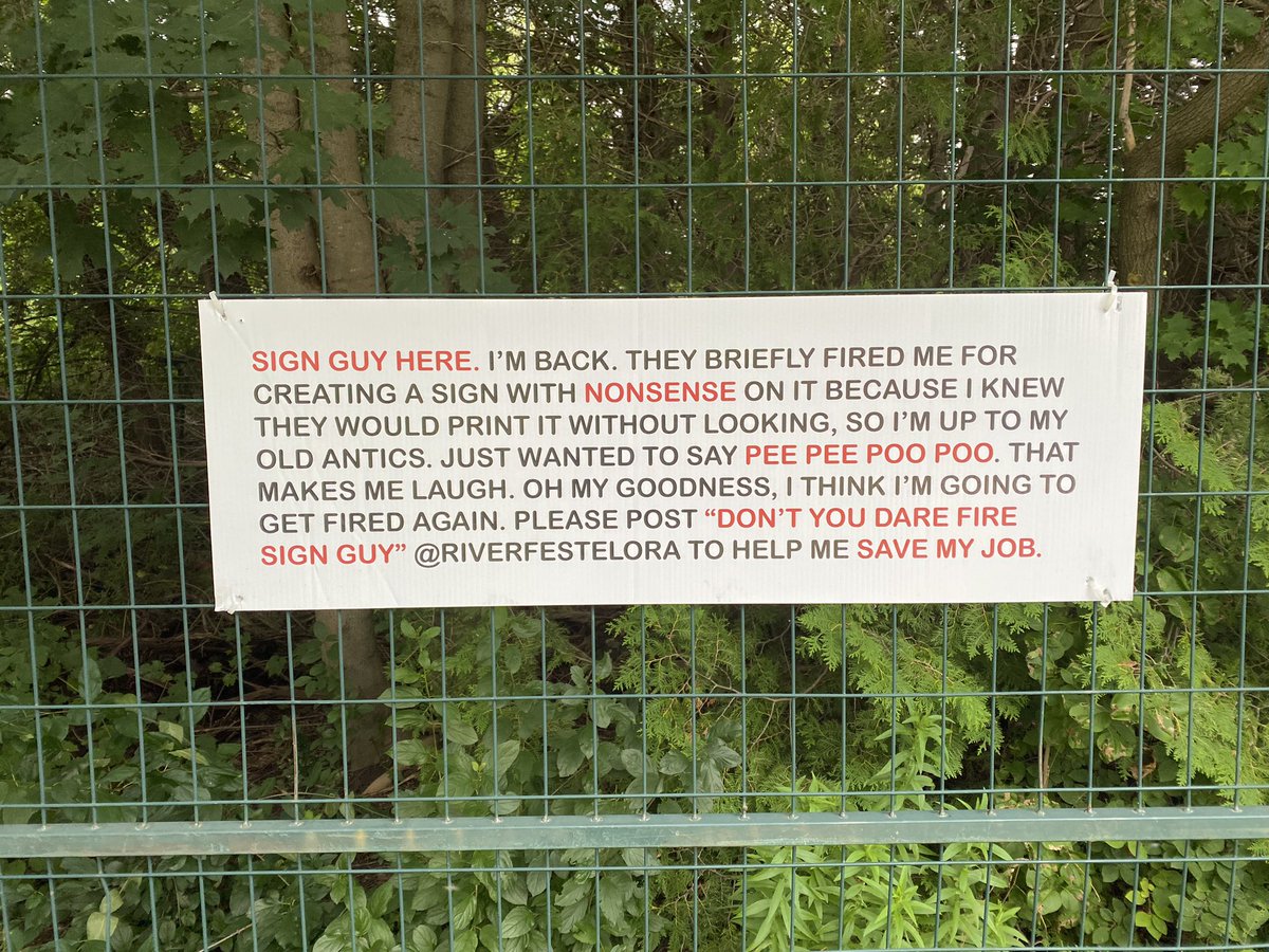 Don’t you dare fire #signguy #riverfestelora
