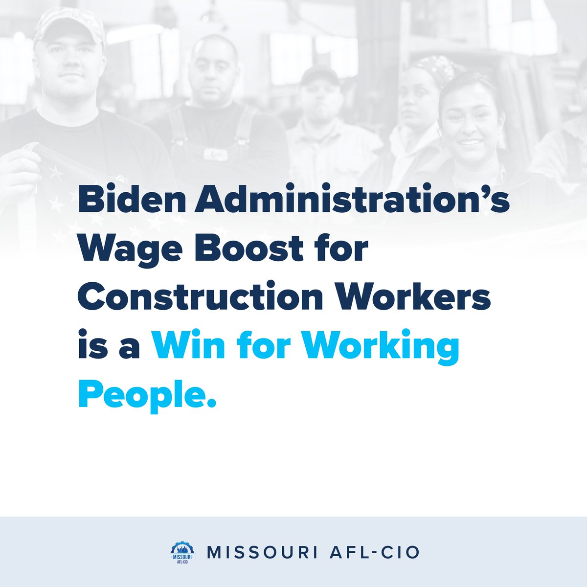 stllaborcouncil's tweet image. The Biden–Harris administration once again delivered for working people by ensuring that construction workers on federal and federally assisted projects receive the pay they deserve. #1u Learn more: bit.ly/3Oz2Mui