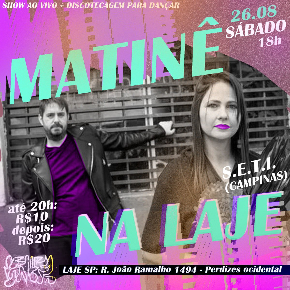 setioficial's tweet photo. 🚨🚨SHOW EM SÃO PAULO🚨🚨

Atenção, isso não é um teste: a gente vai tocar na capital no sábado, 26. Vai ser na Laje, em Perdizes. Não tem desculpa para não colar! https://t.co/EzpKV321IZ