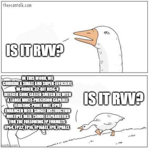 Anno0770's tweet image. Asking the hard questions. Much luck to you. I will be running my #VectorEngine until someone gives me something competitive RISC-V based for a price i can afford.
But 432 cute cores are tempting.
#riscv #vectorextension