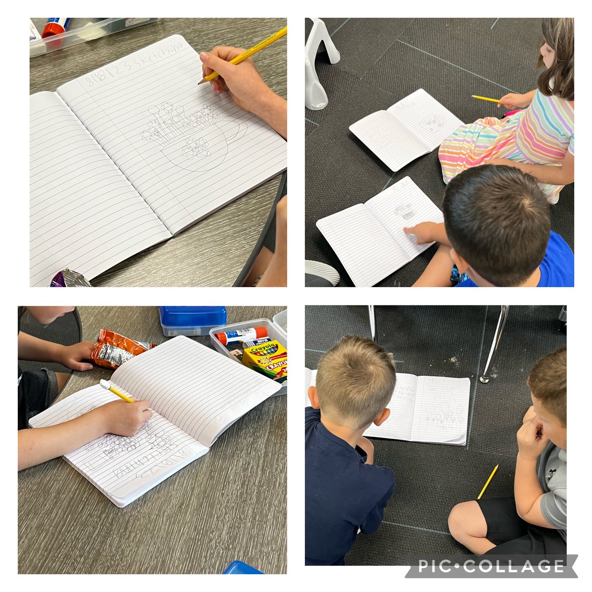 CANMoore2nd's tweet photo. Today we learned to sketch like a scientist, and then get helpful feedback from our peers. @canSTEM https://t.co/qDZ2vmmUZs